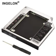 Ingelon SSD HDD Caddy 12,7 мм алюминиевый 2-й жесткий диск Caddy чехол адаптер для универсального ноутбука CD/DVD-ROM оптический адаптер