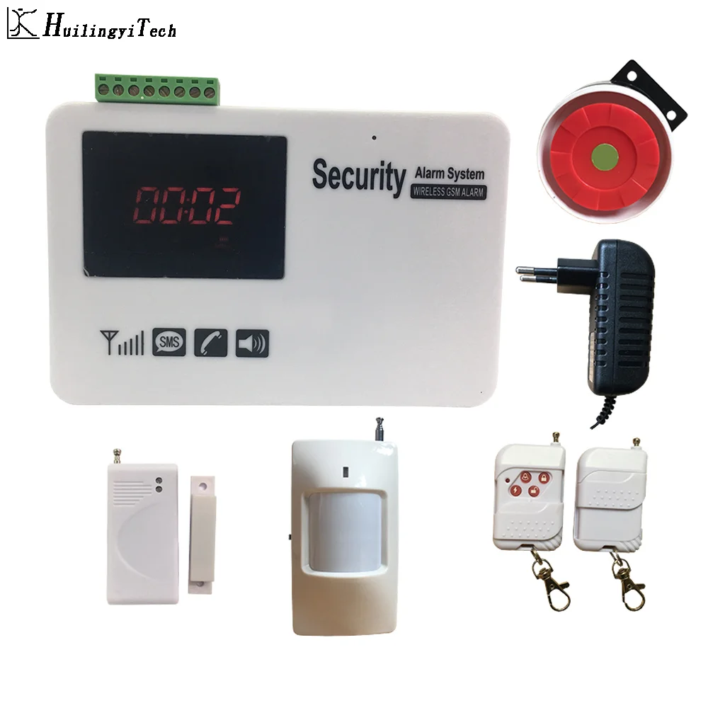 GSM Burglar Protect Home Alarm System With APP Wireless Home Security GSM Alarm System SMS notice Alarm for power off