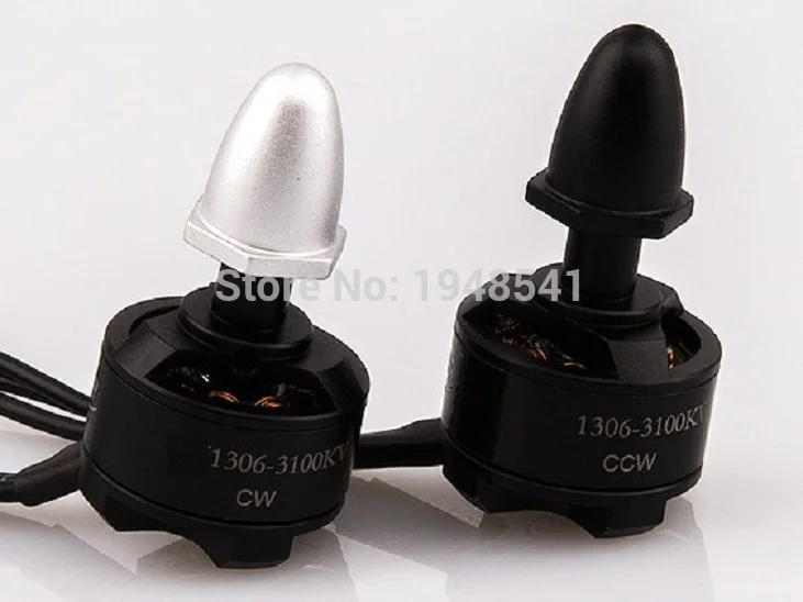 Lot de 4 moteurs sans balais 1306 3100KV pour quadrirotor Mini 150 QAV180 BX, disposés en rangée
