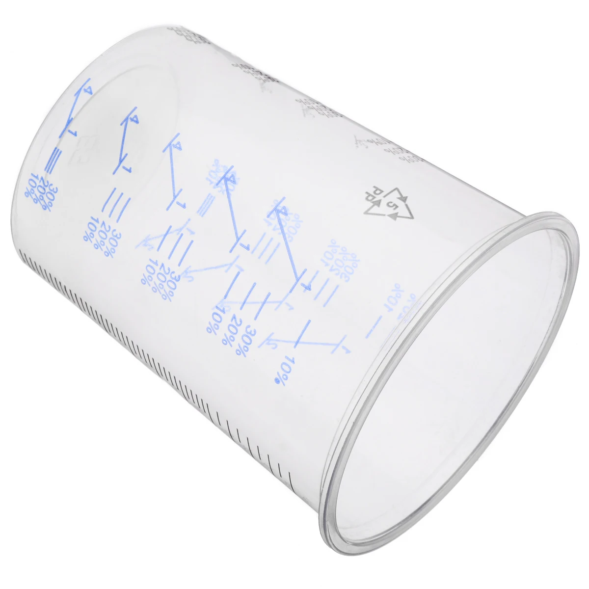 Portable 1Pcs 600ML Plastic Paint Mixing Cups Mixing Pots Paint Mixing Calibrated Cup with Scale Practical Tool Parts
