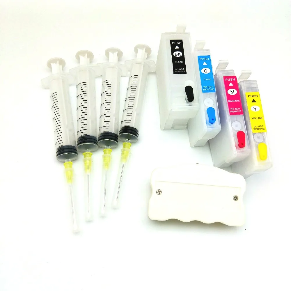 

Vilaxh T34 T34XL Empty Refillable Ink Cartridge For Epson WF3725 WF3720 WF-3720DWF WF-3725DWF