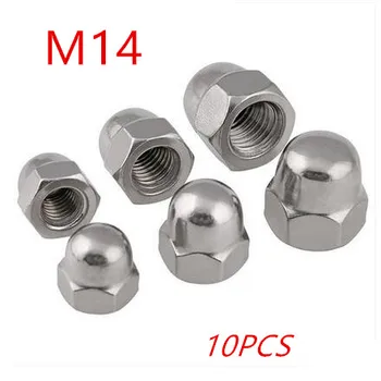 

10pcs/lot Metric M14 304 Stailess Steel Acorn Nuts Hex head Done Cap Protection Cover Nuts