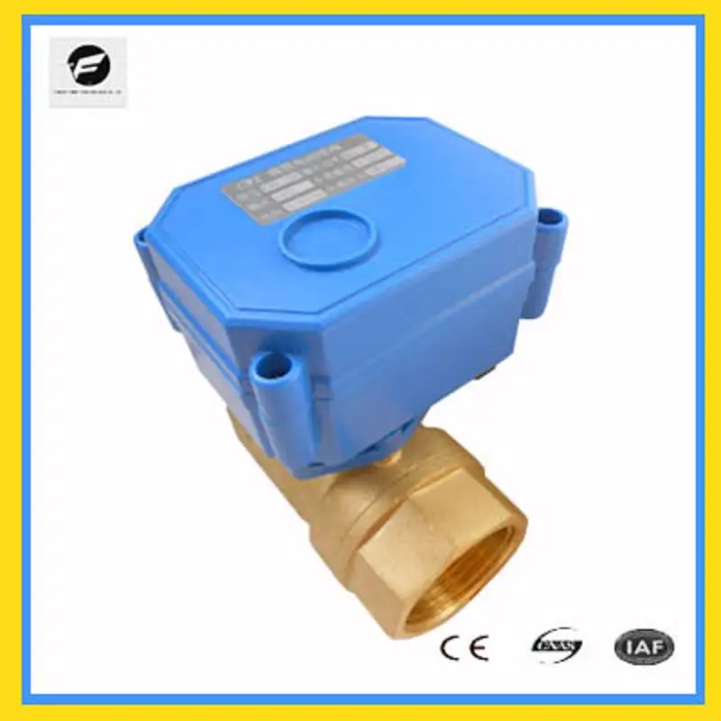 

CWX-15 DN15 2-way DC12v motorized brass ball valve CR05 5 wires with feedback signal mini electric valve 1/2 inch