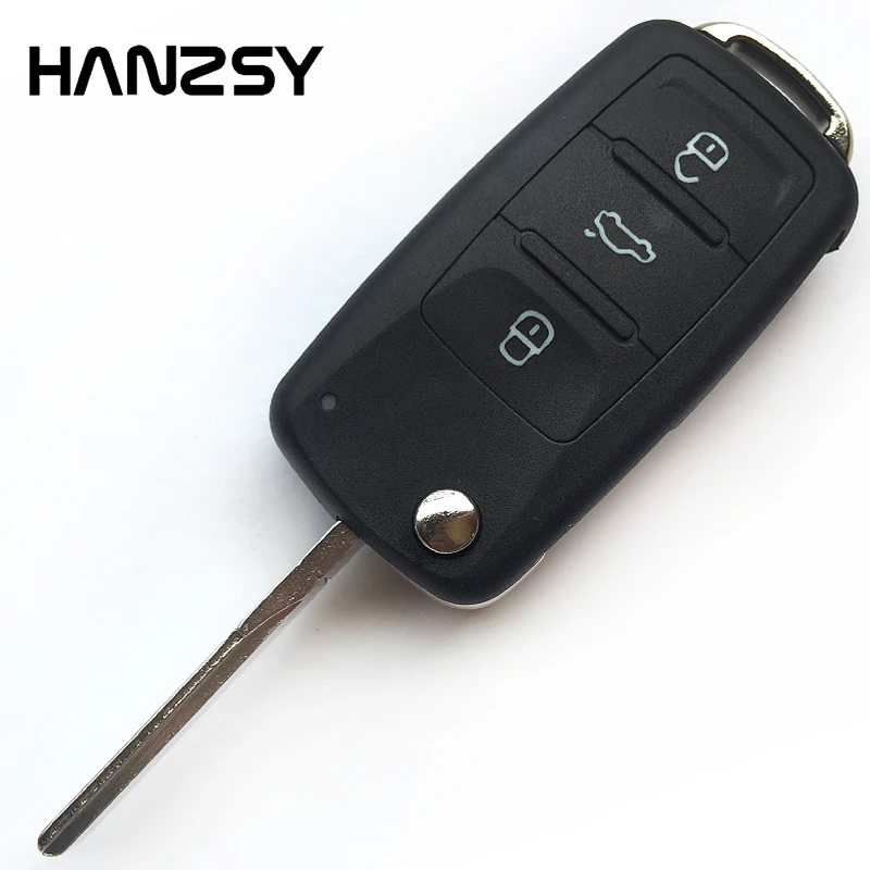

3 buttons Car Key Case For Skoda VW Polo Jetta MK6 Passat Bora For VOLKSWAGEN Golf Tiguan MK6 5K0837202AD Auto Key shell Fob