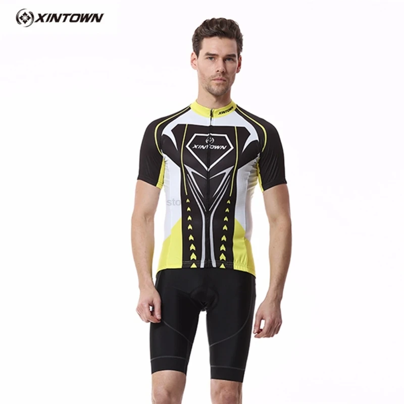 XINTOWN Pro велосипедная Джерси Мужская одежда MTB форма майка короткий комплект