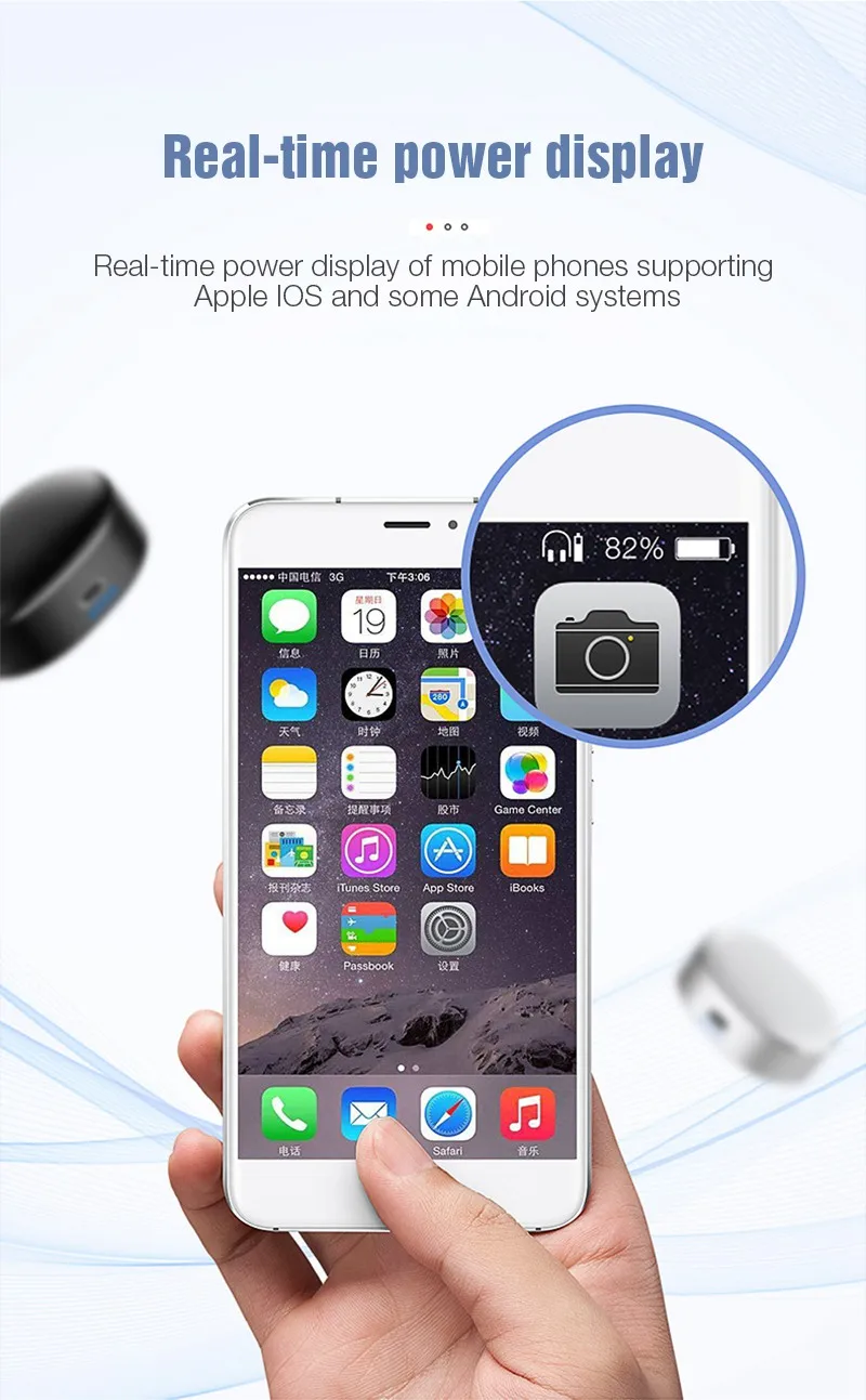 Мини TWS Bluetooth наушники спортивные беспроводные наушники гарнитура 3D Стерео активный шумоподавление наушники для samsung iphone телефон