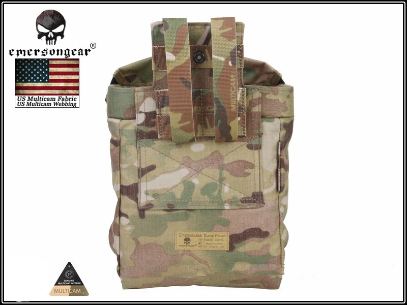 Emersongear Molle Acessórios Táticos Emerson Tactical Revista Dump Pouch Mag Malotes Multicam Em9042 Coyote Marrom Preto 4 Esporte e Lazer