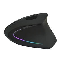 Беспроводная мышь эргономичная Вертикальная мышь USB светодиодный оптическая мышь 1600 dpi целебные Компьютерные Мыши для ноутбуков, настольных ПК