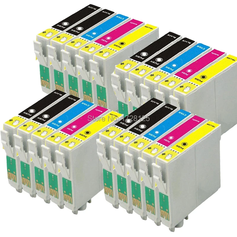 20x совместимый T0711 T0712 T0713 T0714 чернильный картридж для Epson stylus DX8400 DX8450 DX9400 DX9400F с