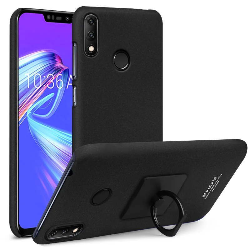 

Imak Cowboy for Asus Zenfone Max M2 ZB633KL Phone Frosted Hard PC Cover Case +Screen Protector Film+ Ring Holder