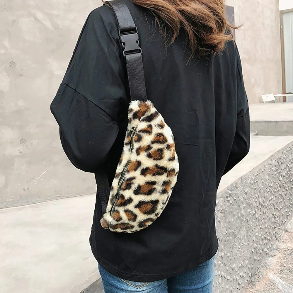Sleeper#501 Новая модная женская сумка с широким плечевым ремнем на груди сумка через плечо леопардовая расцветка карманы с принтом Горячая