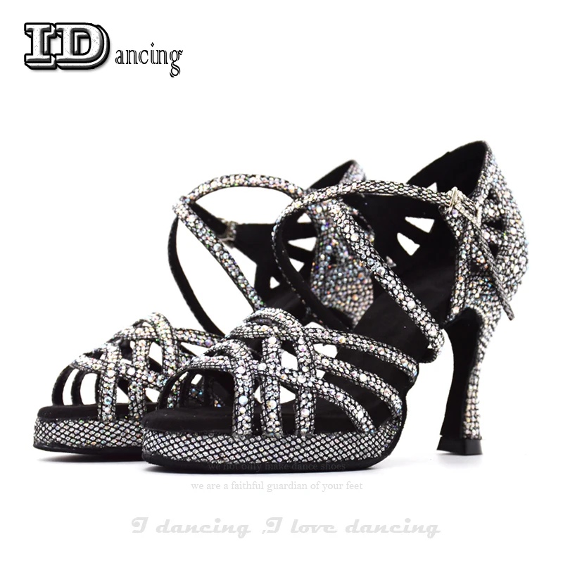 Latin Dance Shoes with Platform Jazz Shoes Dance Ballroom Shoes Girls
