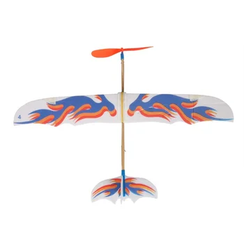 

DIY Aircraft Model Educational Plastic Foam Elastic Rubber Powered Flying Plane Kit Toy Best Chirsmas Gift For Children