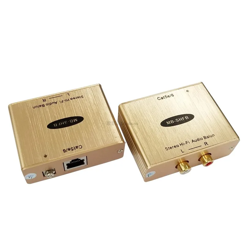 

Audio Relay Line RCA to RJ45 AV Audio Relay Line Extension AV Twisted-pair Transmission Line to Isolate Noise