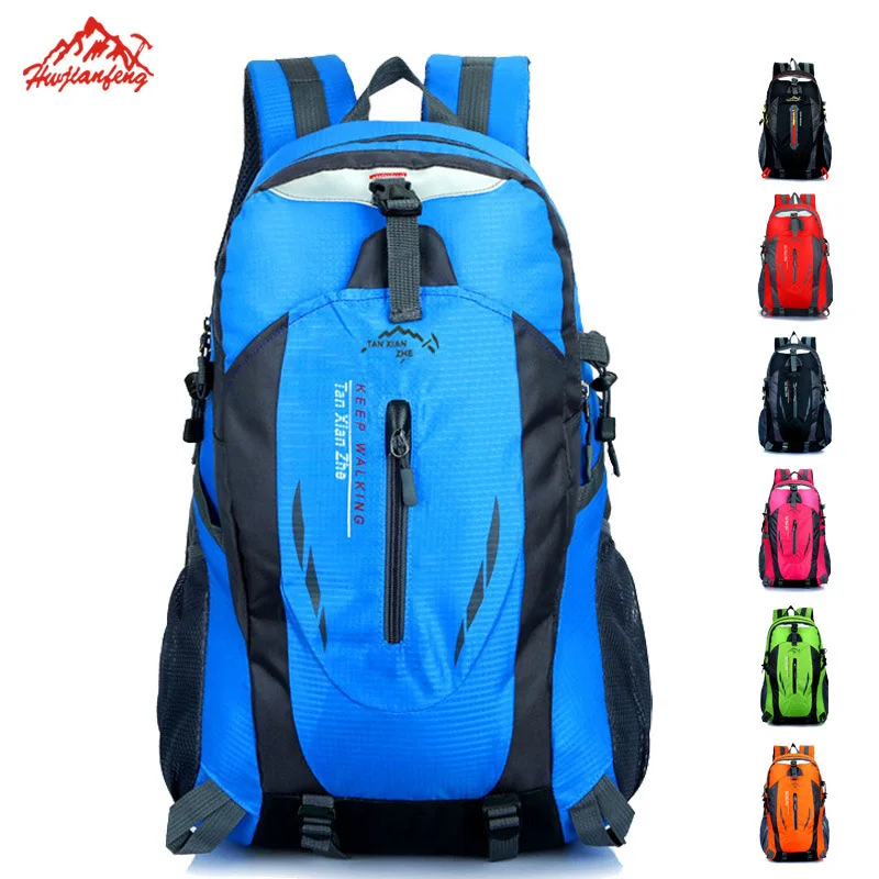 

Outdoor Backpack 40L Waterproof Mountaineering Bag Camping Hiking Cycling Climbing Travel Rucksack Laptop Men Women Sports Bags