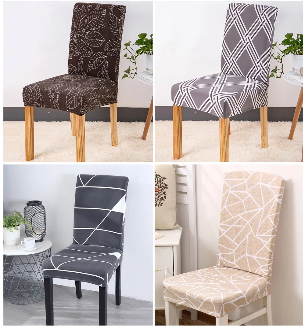 Kitchen Chair Covers Stretch Furniture Covers Towel Chair house de chaise Stool Chair slipcover chair cover Spandex 1246 pcs (12)