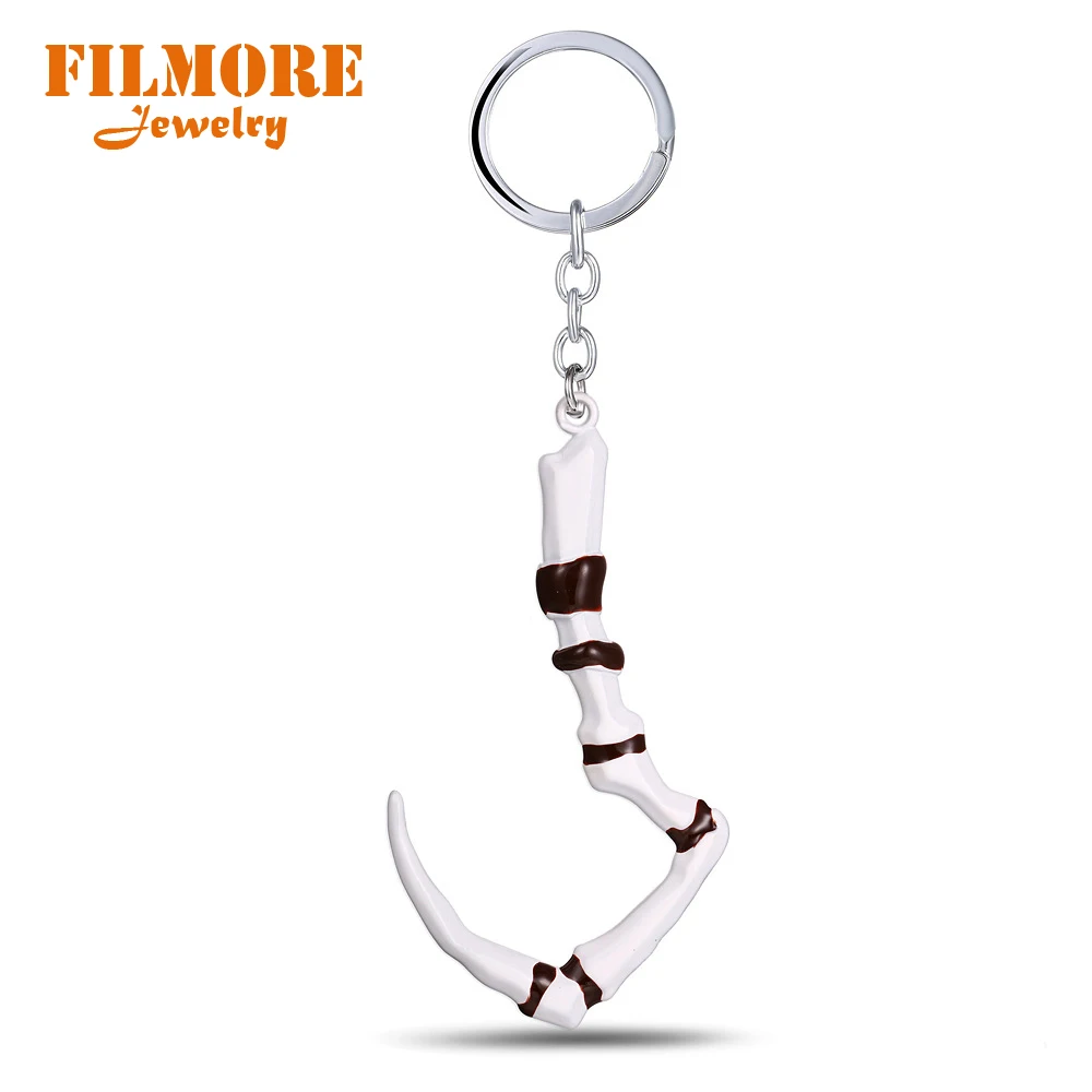 

Filmore Game Jewelry Series Dota 2 Alloy Keychain Butcher Pudge Keychain Immortal Dragon Talon Hook Cosplay Pendants Keyrings