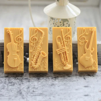 

Grainrain Silicone Soap Mold Food Grade Silicone Mold for Handmade Soap Musical Instrument