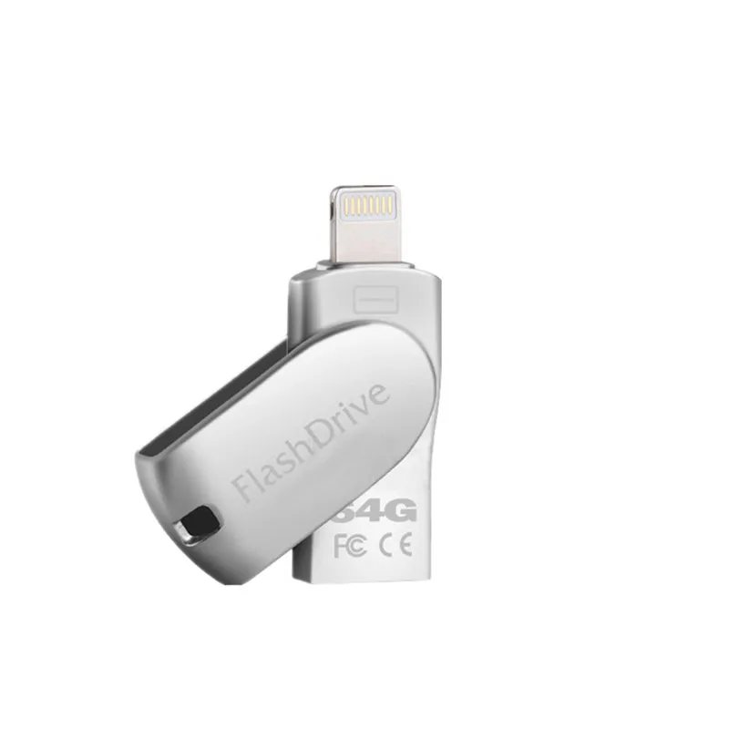 Флеш-накопитель LL TRADER 32 ГБ для iOS, iPhone, iPad, iPod, Android, флеш-накопитель OTG USB 2,0, 128 ГБ, USB флеш-карта памяти, 64 ГБ