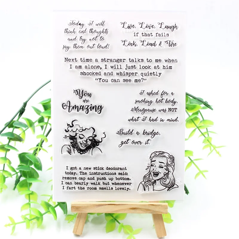 

YPP CRAFT You Are Amazing Transparent Clear Silicone Stamps for DIY Scrapbooking/Card Making/Kids Fun Decoration Supplies 318