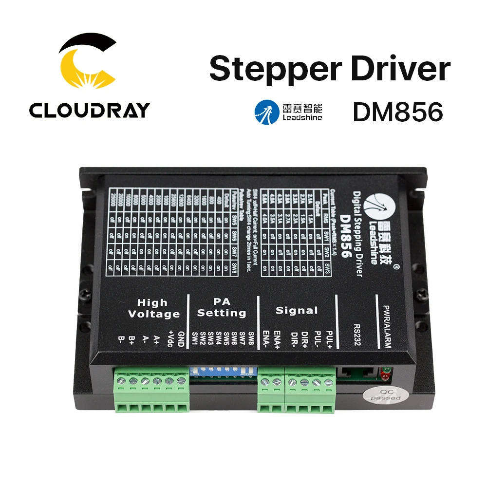 Cloudray Leadshine двухфазный шаговый драйвер DM856 20 80VAC 0 5 6a|Драйвер двигателя| |