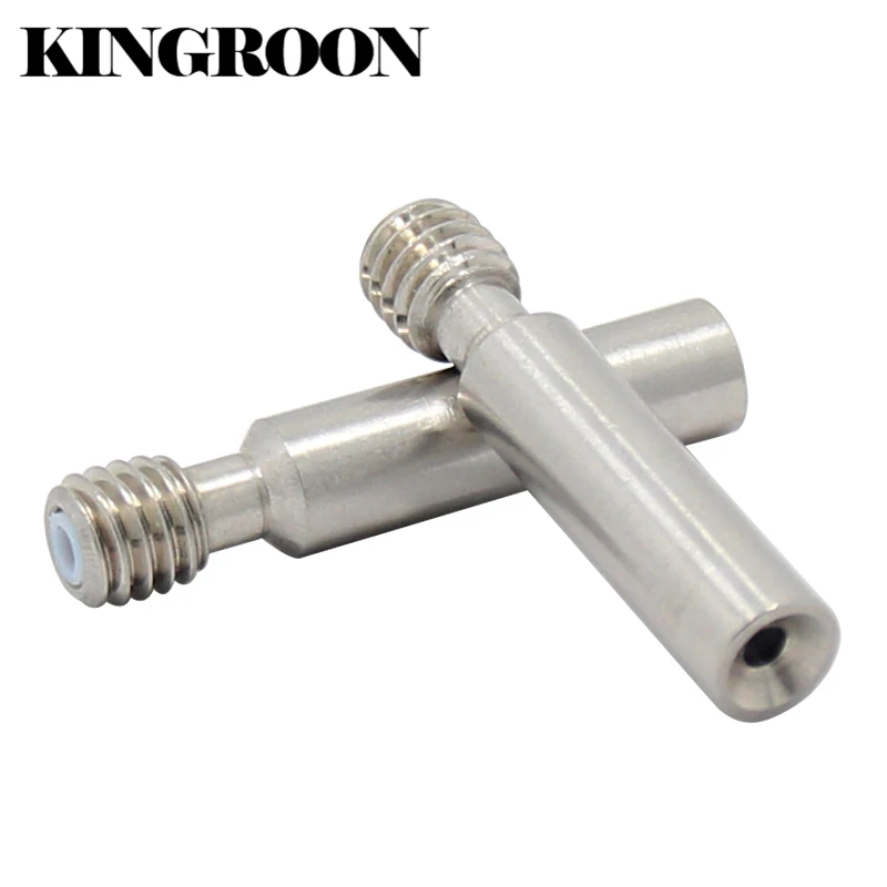 MK8 Long M6 Throat with Teflon Tube 6*30mm Stainless Steel Thread Longer Feeding Part 1.75mm Filament 3D Printers Parts Lengthen