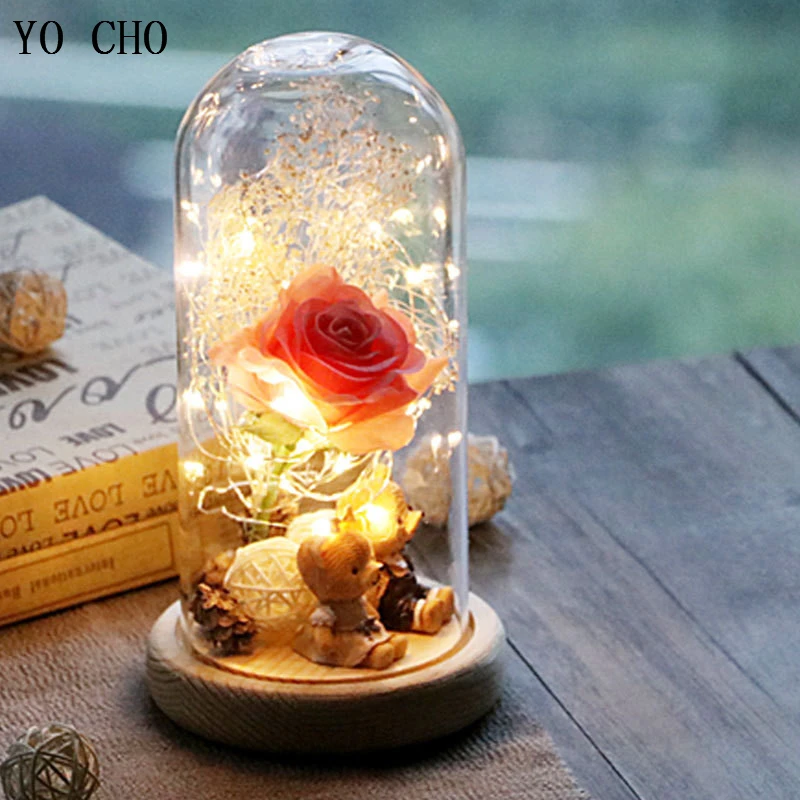 preserved rose bear