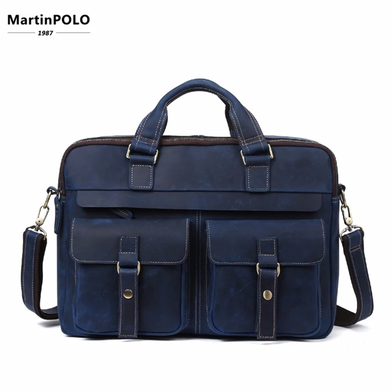 

Business Computer Shoulder Bag 2019 Genuine Leather Bag Men's Briefcase Leather Laptop Male Bag Crossbody Messenger Handbag 6360
