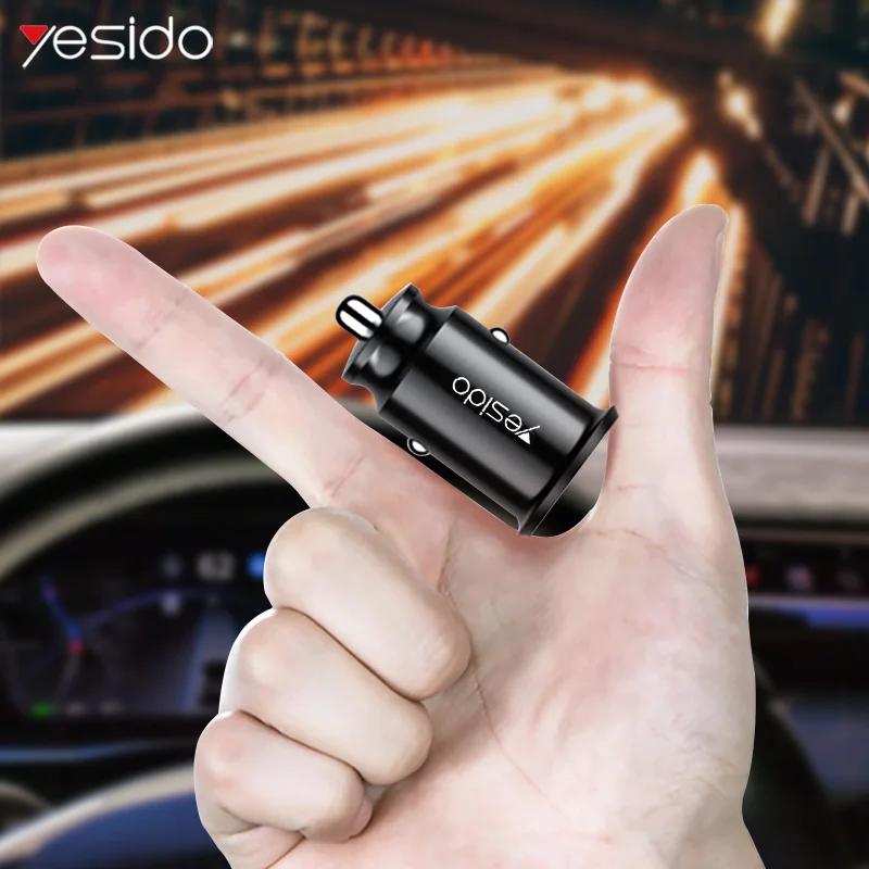Yesido Y29 المحمولة البسيطة المزدوجة USB سيارة شاحن آيفون X 8 سامسونج S10 S9 S8 Xiaomi هاتف السيارة شاحن الجهاز اللوحي USB قابس مهايئ Yesido Y29 المحمولة البسيطة المزدوجة USB سيارة شاحن آيفون X 8 سامسونج S10 S9 S8 Xiaomi هاتف السيارة شاحن الجهاز اللوحي USB قابس مهايئ