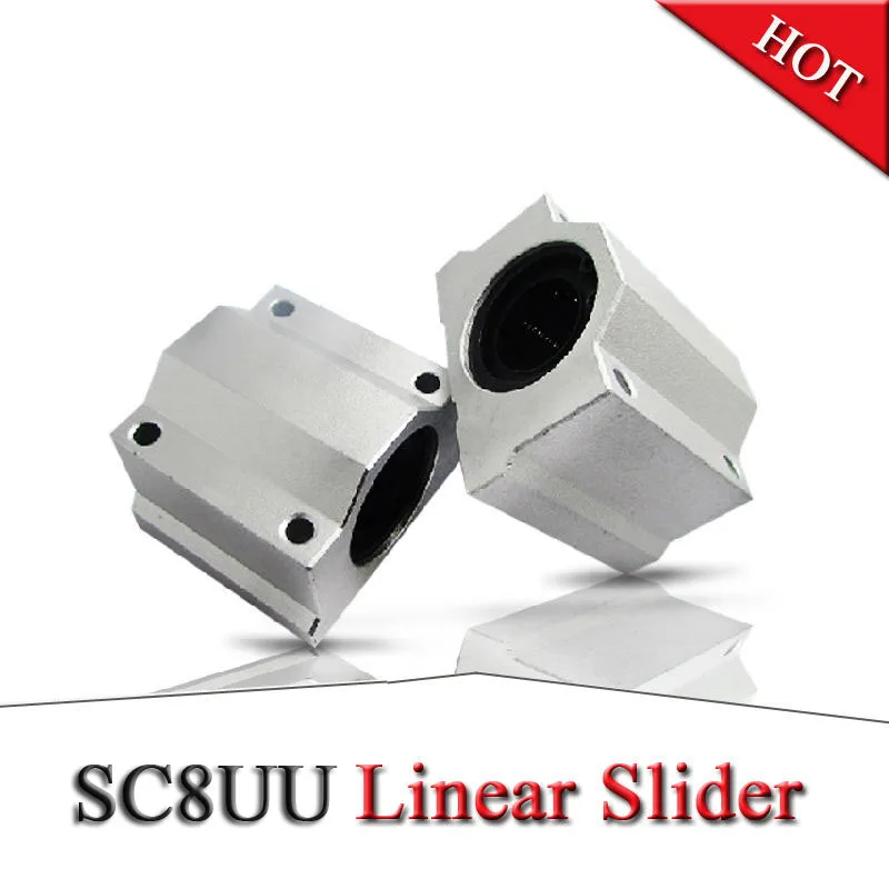 4pcs/lot SC8UU SCS8UU 8mm Linear ball bearing block with LM8UU bush, pillow block linear unit