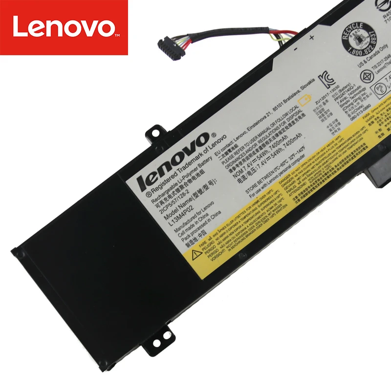 Аккумулятор для ноутбука lenovo Y50-70 Y70-70 Y70 121500250 планшет L13M4P02 L13N4P01 L13M4P02 7,4 V 54Wh