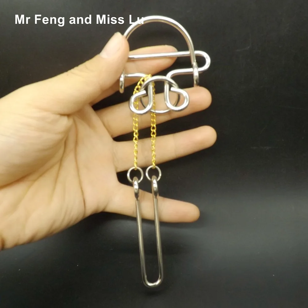 

Lover Ring Puzzle Metal Wire Gift Kids Toys Adult Mind Game Intelligence Gadget