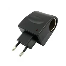 2pcs/pack EU US plug Portable Wall AC Adapter 90- 220V to DC 12V Car Charger Cigarette Lighter Socket Converter
