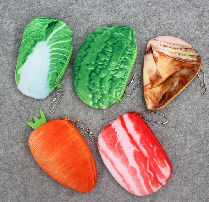 Vegetables 10-12CM Stuffed Plush BAG Toy Doll - key chain Gift Coin Purse Wallet TOY DOLL | Игрушки и хобби