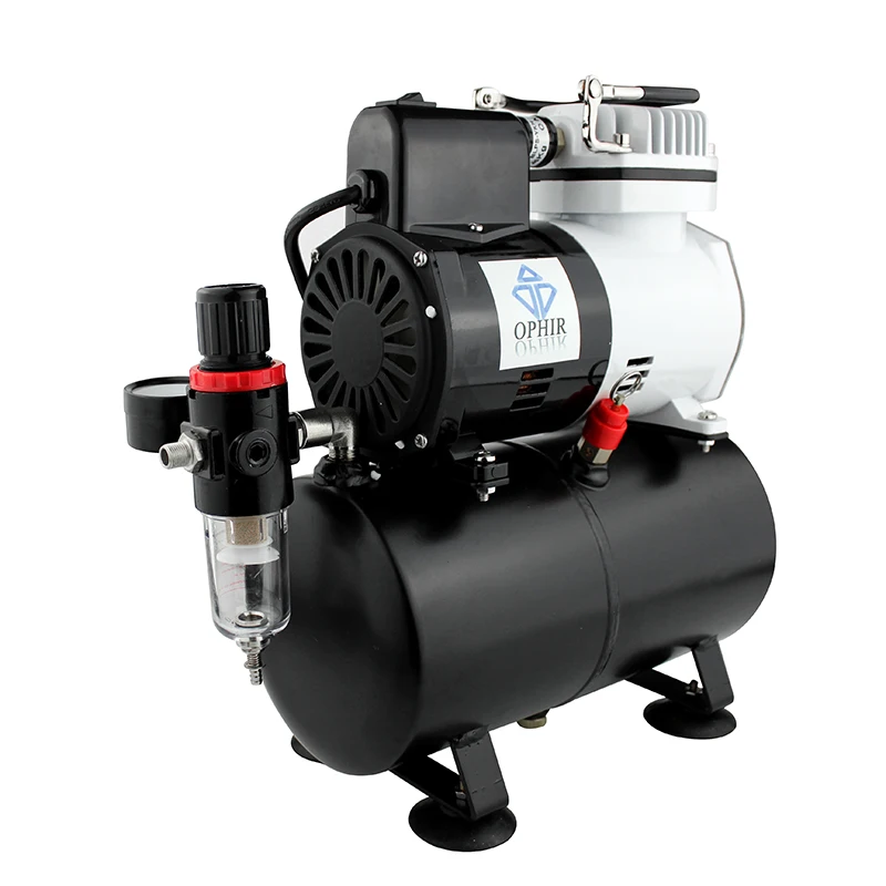Compressor de ar dos Jogos do Aerógrafo de Ophir com Divisor Apropriado para a Decoração do Bolo Tattoo_ac115 + 004a + 074 + 038 Temporária 8 Beleza e saúde