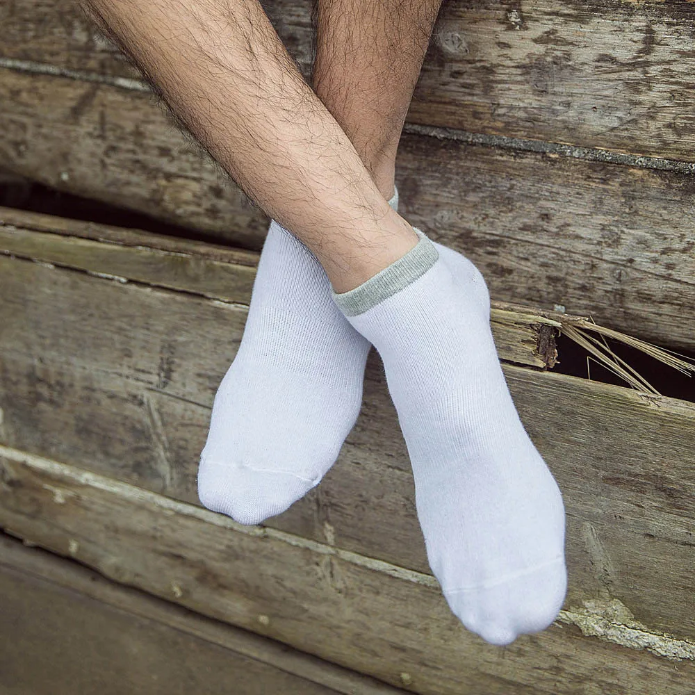 Breathable Cotton Socks Men Solid Color Fashion Male Boat Sock Shallow