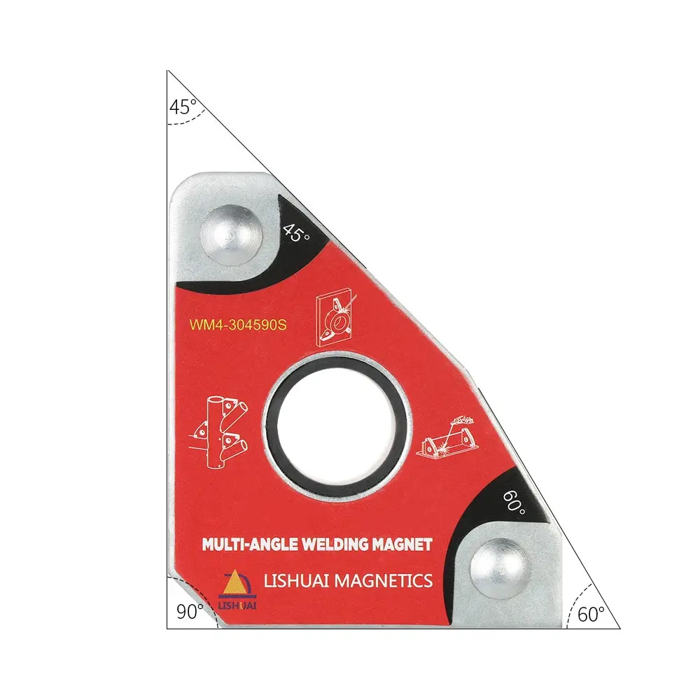2 шт. многоугольные мини сварочные магниты Неодимовый зажим держатель никогда не Degaussing подъемный Сварочный позиционер 30 60 45 90 градусов