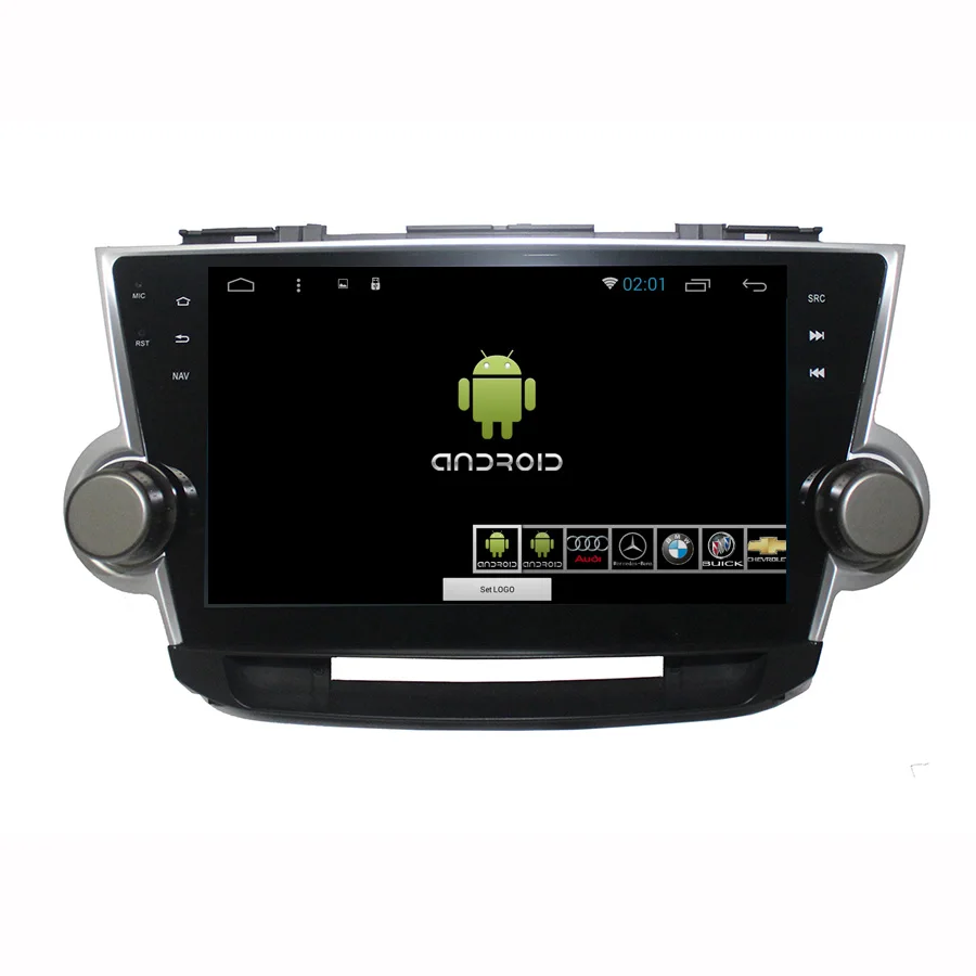 Clearance Asvegen Android 7.1 Octa Core Car Radio 2 din Car Stereo Multimedia DVD For Toyota HIGHLANDER 2008 PC head Unit GPS Navigation 2
