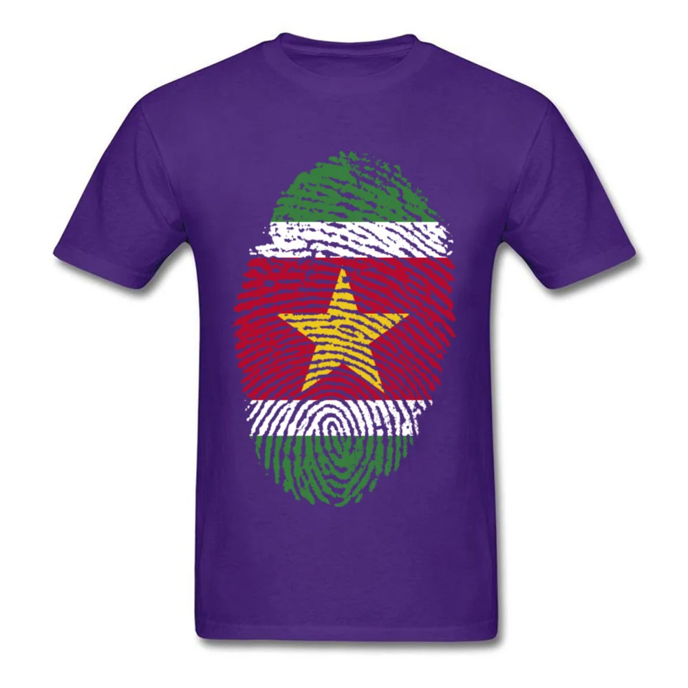 Suriname Flag Fingerprint_purple
