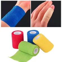9 цветов защита безопасности водонепроницаемый самоклеящийся эластоп 5 м аптечка нетканый сплоченный палец мышечная эластичная повязка