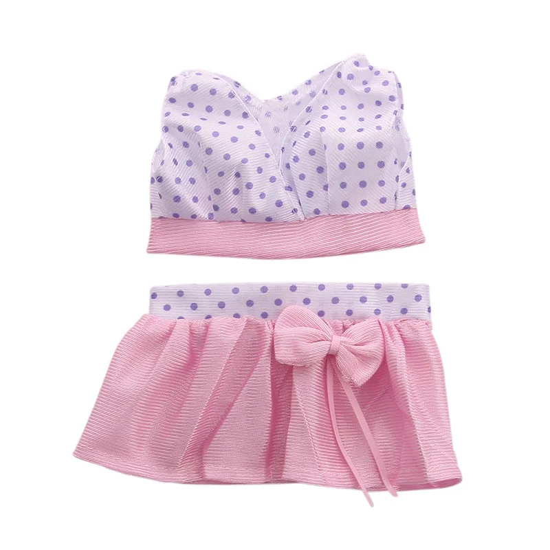 LUCKDOLL милое платье розовый галстук-бабочка подходит 18 дюймов Американский 43 см аксессуары для кукол, игрушки для девочек, поколение, подарок на день рождения