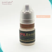 Профессиональные чернила татуировки постоянный макияж с микроволокном микро краска для бровей подводка для глаз Топ пигмент для микроблейдинга светлая кожа