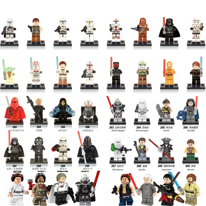 1pcs Single Sale Star Wars Force Awakens Building font b Blocks b font Figures Compatible with