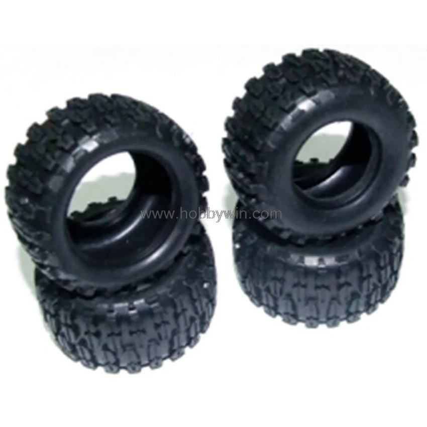 HBX часть 24030R грузовые шины (Knobby) 4 шт w/губки для 1/24 RC модель багги автомобиль