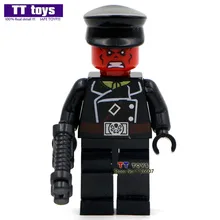 50 шт.#149 красный череп супер герой злодей, куклы строительные блоки детские игрушки подарок игрушки