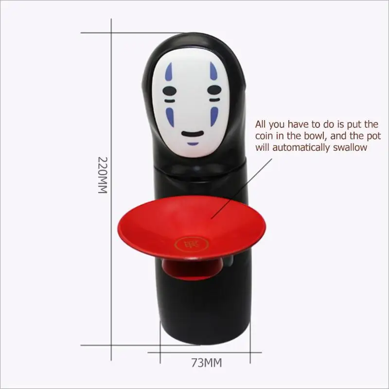 No-face Man Funny Money Box Spirited Away Coin Bank Special Children Musical Eat Coins Safe Money Electronic Cartoon Piggy Bank