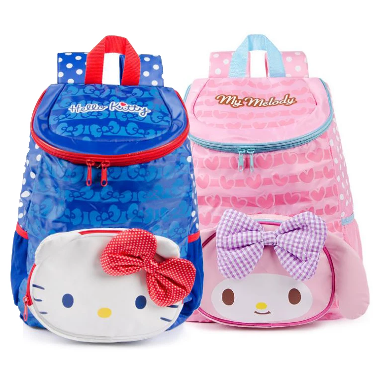 

35x25x12cm Kawaii Melody cartoon canvas Printing Backpack Teenage Girls Fashion School Backpacks Travel bag Unisex Mochila