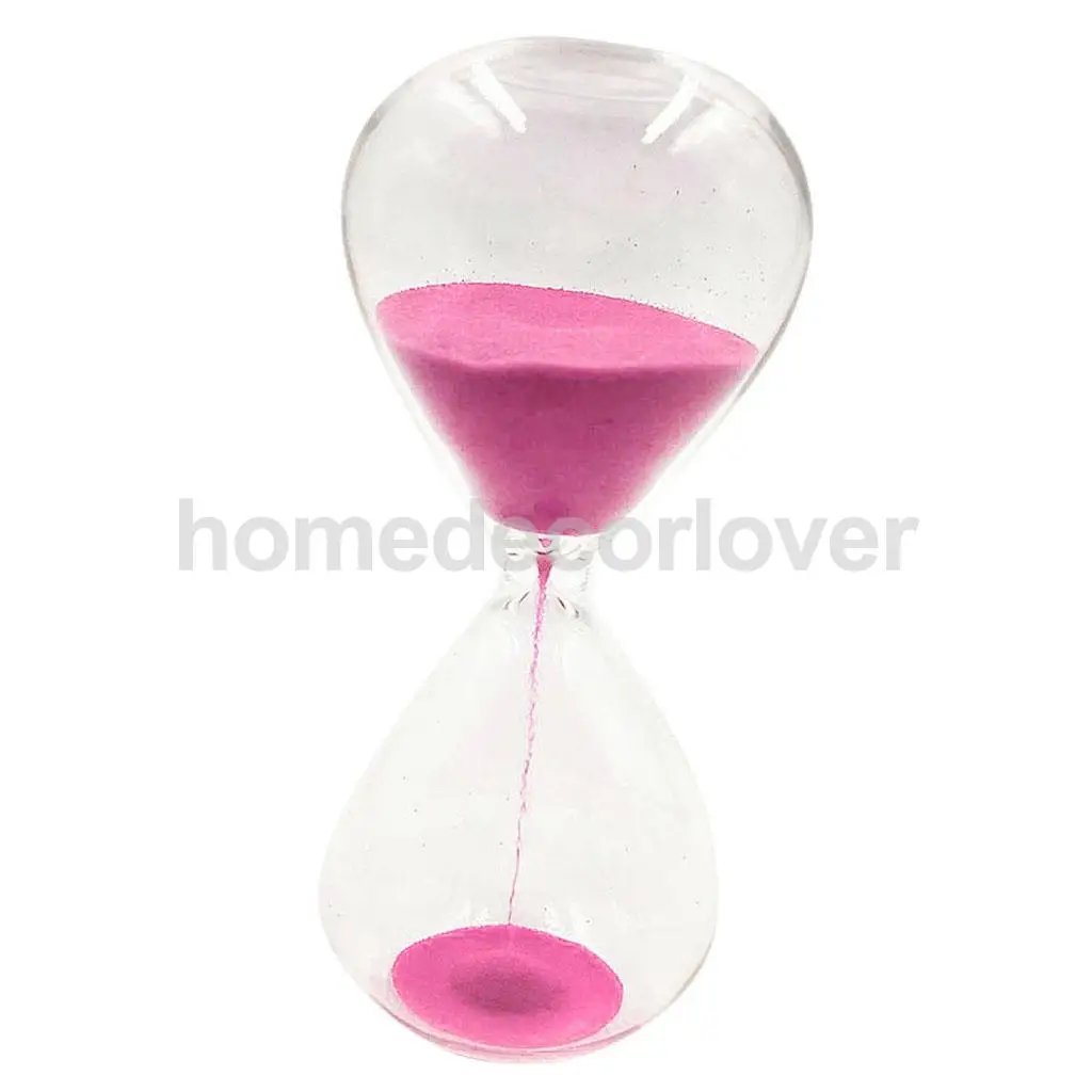 15 Minutes Sandglass Hourglass Sand Clock Timers Desktop Clock 7 Colors to Choose