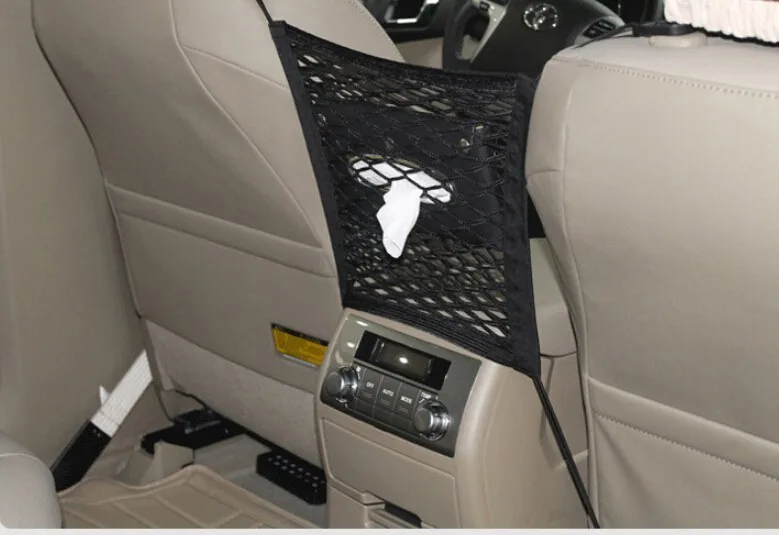 Автомобильный стиль Багажник сиденье хранения сетчатый карман сумка для Cadillac CTS XTS SRX ATS CT6 ESCALADE
