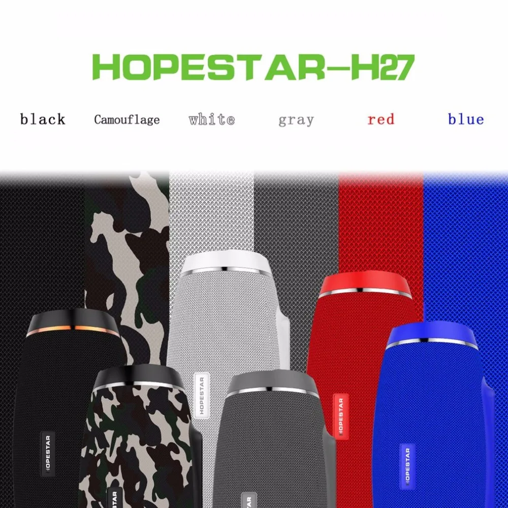 HOPESTAR H27 оливковая форма Bluetooth динамик fm-передатчик водонепроницаемый внешний аккумулятор поддержка 1+ 1 беспроводной Серийный функция водонепроницаемый